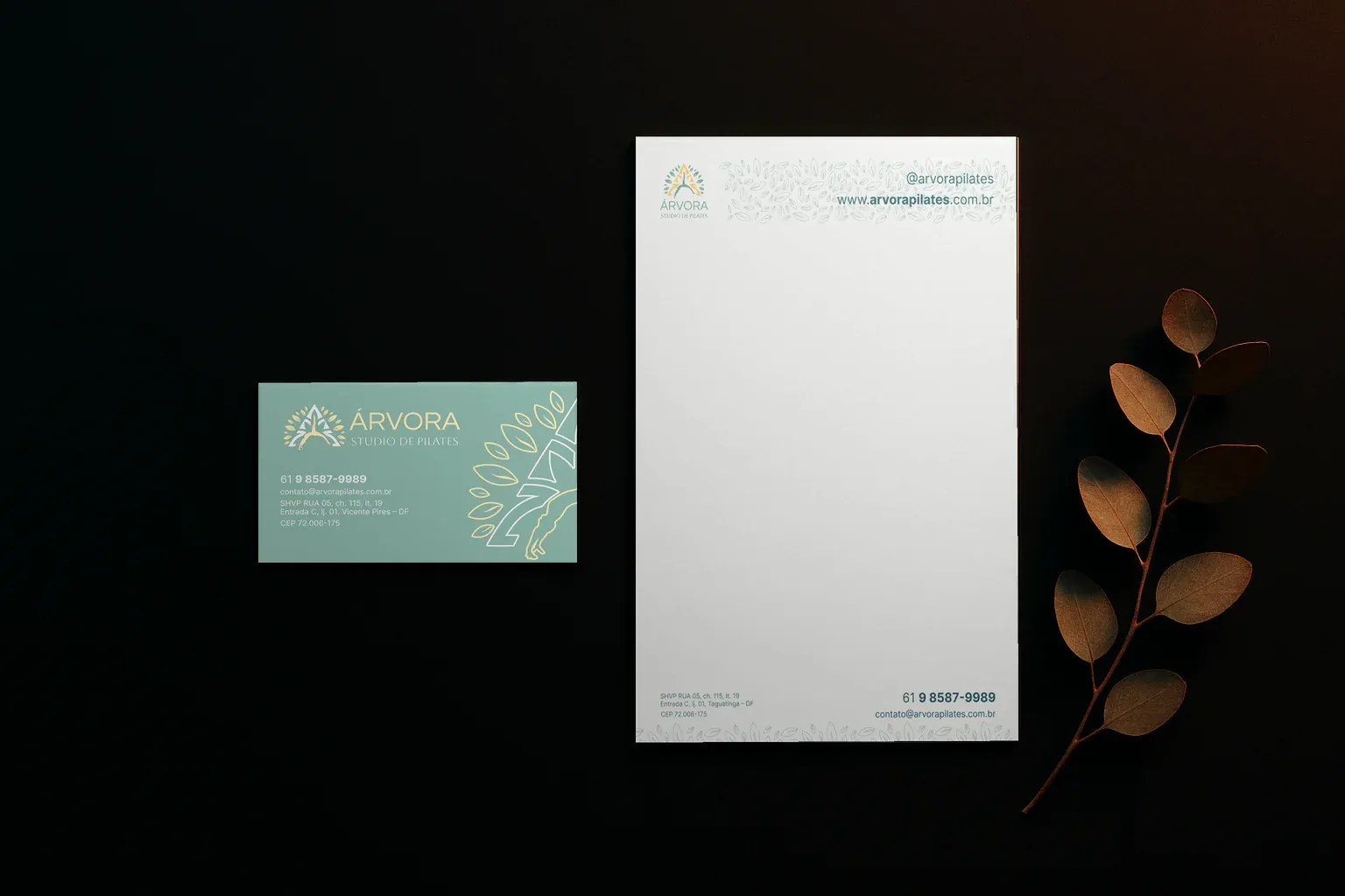 Árvora Studio de Pilates — Identidade Visual — 3