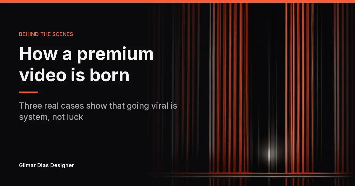 Behind the scenes of motion design: how a premium video is born